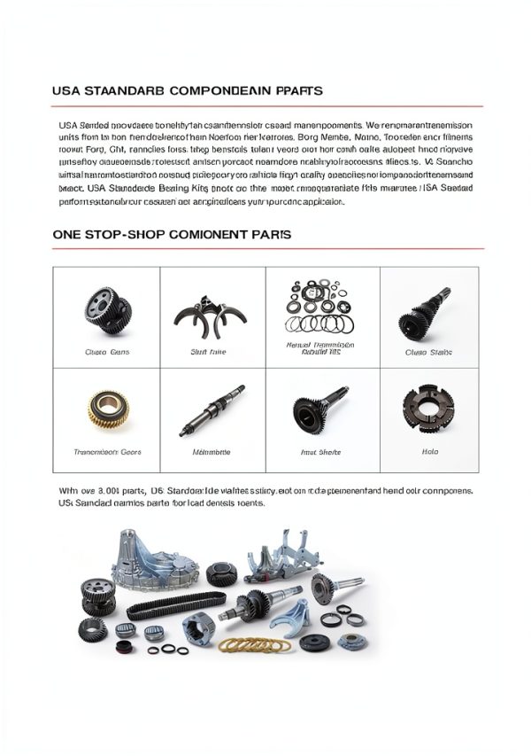 USA Standard T15 Manual Transmission Bearing Kit 1967-1979 3‑SPD-2