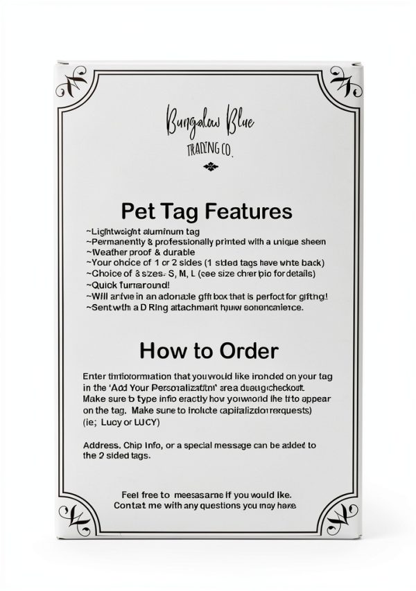Shamrock Pet Id Tag Generic Charm for Cats and Dogs Green Beige Tag-2