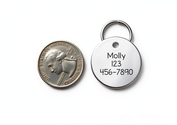 Pet ID Tag – Custom Stainless Steel Medium Tag by Critter Bling-2