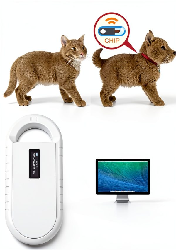 Smoostart Microchip Scanner, 1000 Records Increased Huge Data Storage Upload to PC, Scanning Distance and Speed Increase, Only Compatible with FDX-B/EMID (15/10) Digits Microchips-2