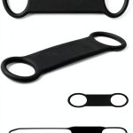 4 Pack Dog Tag Rubber Band Replacement Silicone Elastic Holder for Slide On Dog Tags Personalized Name ID Silent Noiseless Attachement QR Code Cat Pet Online Profile Display 2 Sizes-0
