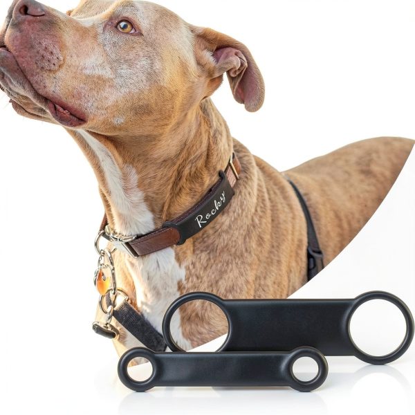 Dog Tag Rubber Band Silicone Holder 4 Pack by Styquenzer – Black-6