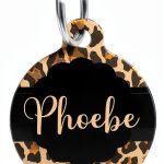 Cheetah Leopard Personalized Custom Pet ID Tag Aluminum Charm-0