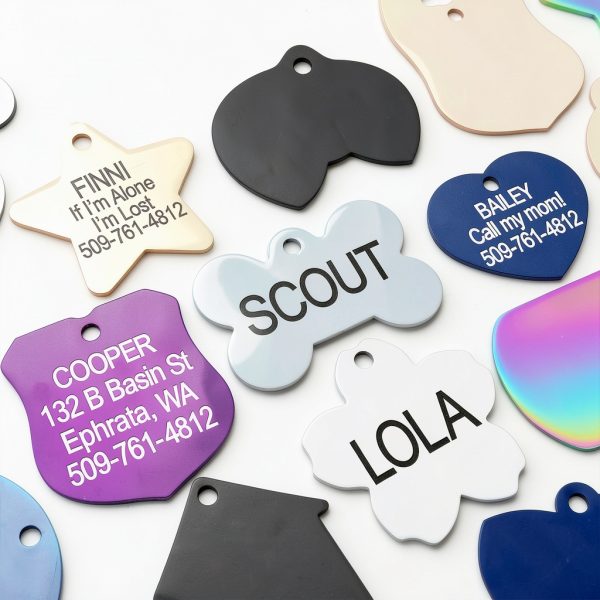 GoTags Personalized Stainless Steel Dog Tags with Front and Back-2
