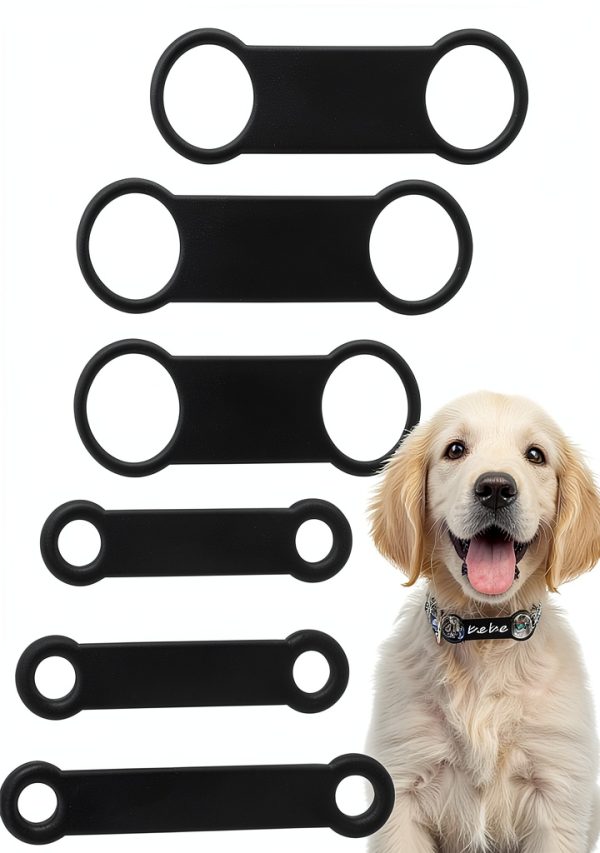 Dog Tag Rubber Band Replacement by Skrfren Silicone Slide-On 6pcs-0