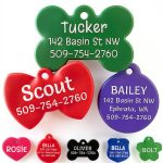 Personalized Dog Tags by GoTags ID Tag with 8 Colors & Shapes-0
