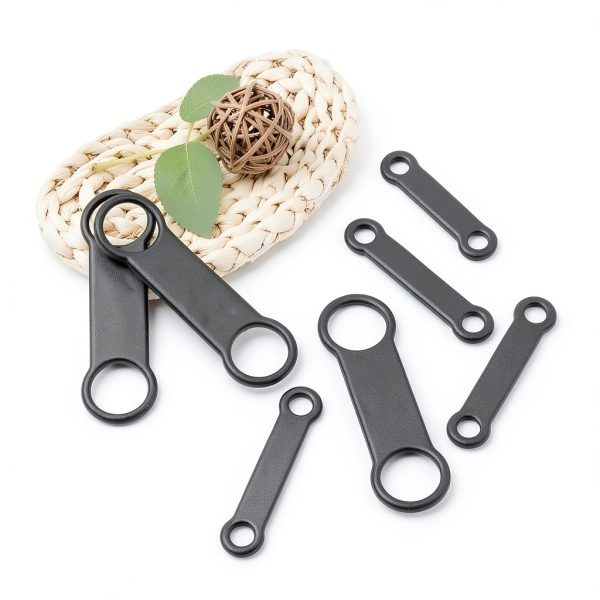 Dog Tag Rubber Band 6 Pack Silicone Slide-On Holder by TIESOME Black-3