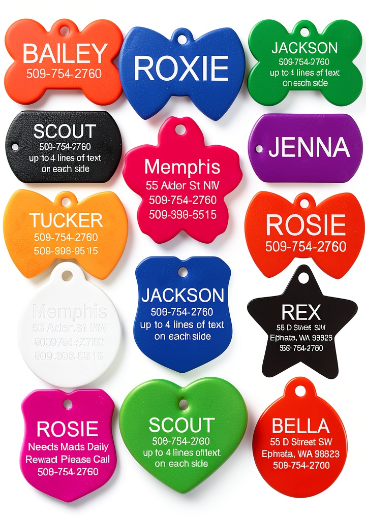 heart shaped tags