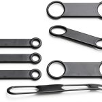 Dog Tag Rubber Band 6 Pack Silicone Slide-On Holder by TIESOME Black-0