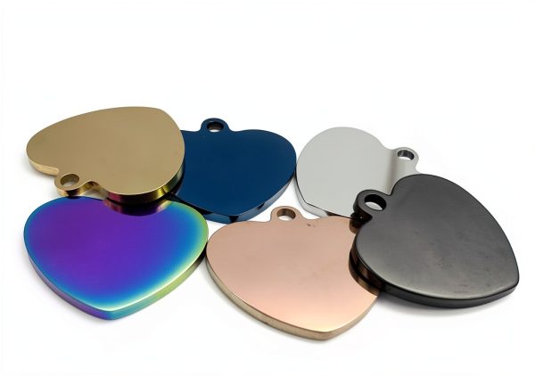 Personalized Dog Tags PET TAGS Stainless Steel Heart ID Tag Large-4